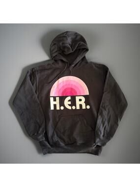 The Thread Shop H.E.R. Hoodie Size Small NWOT Black